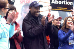 Image of Hoye spoke with Congressional Black Caucus members Jesse Jackson, Jr. and John Conyers last week to garner their support in upholding his Constitutional rights.