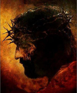 They put a purple robe on him, then twisted together a crown of thorns and set it on him. And they began to call out to him, 'Hail, king of the Jews!' Image of They put a purple robe on him, then twisted together a crown of thorns and set it on him. And they began to call out to him, 'Hail, king of the Jews!'