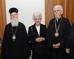 Image of In her luminous smile, we could perceive her anxious expectation, the happy vision of the common table, the achievement of the unity of our sister Churches. This vision should guide all of us to fulfill the will of the Lord, illuminating the world through good works.