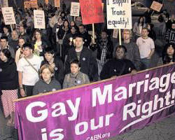 Image of It should be evident that if the purpose of marriage is to attach mothers and fathers to their children and to one another, then the dual gender requirement is perfectly permissible. Same-sex couples and opposite-sex couples are not the same with respect to this purpose.