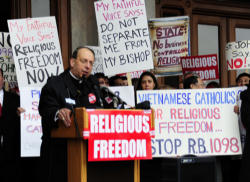 Image of Application of the law in this manner would subject the First Amendment rights of Freedom of Speech, Freedom of Religion, and Freedom of Assembly to government oversight and penalties. 