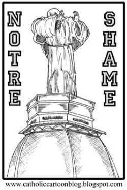 Image of The commencement itself, if you watched it, was a spectacle of non-stop self-congratulation, supercilious flattery, and scripted self-justification.  Eloquence was not to be found, though every inane claim to the moral high ground received thunderous applause, until even the robed dignitaries placed carefully behind Obama began to look bewildered. Except for Fr. Jenkins, of course, whose face beamed with the delight of a boy who had avoided punishment for coming home with a failing report card. 