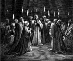 Image of In his homily the Pope spoke of the signs of Pentecost, the commemoration of the descent of the Holy Spirit upon Mary and the Apostles in the Cenacle in Jerusalem in the form of 'tongues of fire' and a 'violent wind'.