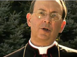 Image of Bishop William Lori (pictured) says the investigation violates the diocese's First Amendment right to free speech and assembly.