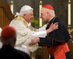 Image of Francis Cardinal George and Pope Benedict XVI.