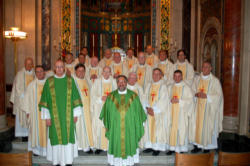 Image of The Confraternity of Catholic Clergy was founded by a group of priests in 1975 to provide ongoing spiritual, theological and pastoral formation for clergy. At their annual and regional convocations they spending time together before the Blessed Sacrament, pray the Liturgy of the Hours together, participate in spiritual conferences, workshops and seminars just as the Church has prescribed for centuries.