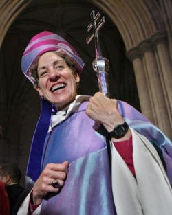 Image of The Presiding Bishop of The Episcopal Church, Katharine Jefferts Schori derided individual salvation calling it 'the great Western heresy.'