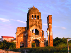 Image of What remains of the historic church of Tam Toa built at the end of 1800 and hit by American bombing in 1968.
