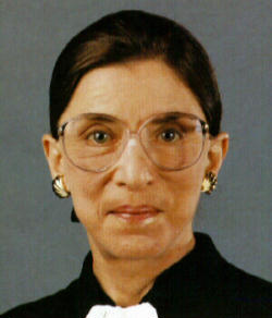 Image of (Pictured: Justice Ginsburg) 'Frankly I had thought that at the time Roe was decided, there was concern about population growth and particularly growth in populations that we don't want to have too many of...'
