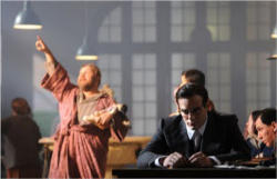 Image of (Pictured: A scene from the film with a young Jose Maria Escriva at the desk) Opus Dei — the name is Latin for work of God — teaches that ordinary work can be a path to sanctity if the believer maintains a demanding regimen of religious practices intended to achieve holiness.