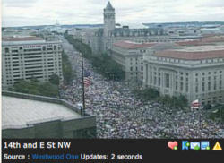 Image of A view of the massive crowd of thousands.