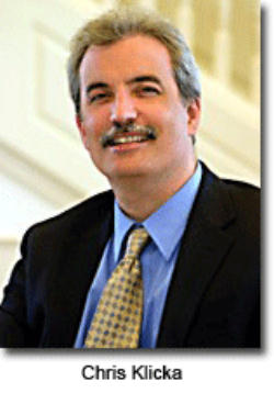 Image of Chris Klicka was taken to the emergency room of a hospital in Colorado Springs on Friday in critical condition.