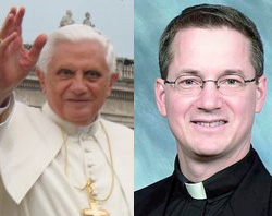 Image of Bishop Paul Sirba pictured with the Pope.