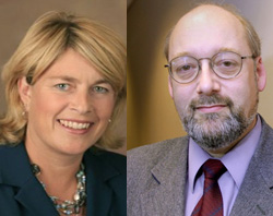 Image of Kathy Saile and Richard Doerflinger.