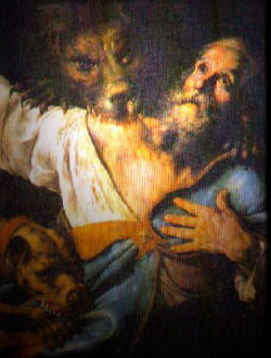 Image of St. Ignatius of Antioch: 'I am God’s wheat and shall be ground by their teeth so that I may become Christ’s pure bread.' 