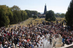 Image of A gathering for prayer at the Blue Army/World Apostalate of fatima.