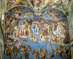 Image of The Pope told the gathered artists: 'Faith takes nothing away from your genius or your art... On the contrary, it exalts them and nourishes them'