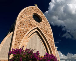Image of (Pictured: The Oratory Chapel on the campus of Ave Maria University) 'As we told the CNS, Mr. Golisano has personally assured both Chancellor Monaghan and President Healy that he is pro-life, and authorized us to publicize this.'
