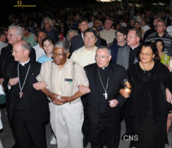 Image of (Pictured: Archbishop Chaput next to Dr Alveda King at a Pro-Life March for Justice) From the Denver Catholic: 'Archbishop Chaput outlines the dangers of the current health-care reform bills and urges Catholics to contact Congress (www.usccb.org/action) and demand that current health-care proposals be changed to respect all human life -- including the unborn, the elderly and the immigrant'.