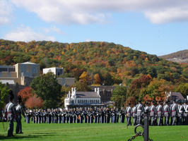 Image of Before a backdrop of the cadets of the military academy at West Point President Obama ended a three-month review of a request from General Stanley McChrystal for more troops for Afghanistan.