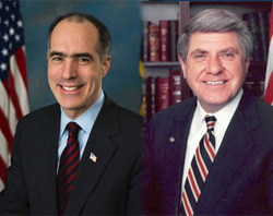 Image of Senator Bob casey Jr (D- Pennsylvania) and Senator Ben Nelson (D- Nebraska).  
