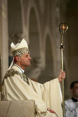 Image of (Pictured:Archbishop Donald Wuerl) 'What we see happening in DC media is akin to the treatment of Bishop Tobin by Chris Matthews on MSNBC. The Church is not trying to become political, the media has begun to do theology.' 