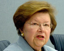 Image of Barbara Mikulski of Maryland.