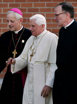 Image of Archbishop Donald W. Wuerl and Pope Benedict XVI.