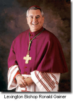 Image of Bishop Gainer noted more than once that such actions were the responsibility of Pelosi’s local bishop.