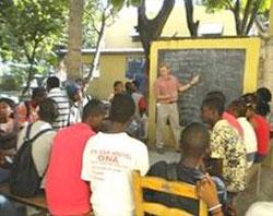 Image of Deacon Patrick is the president of The Haitian Project (THP), a Catholic Mission which supports and operates Louverture Cleary School (LCS), a tuition-free, Catholic, co-educational secondary boarding school for economically under-privileged Haitian children.
