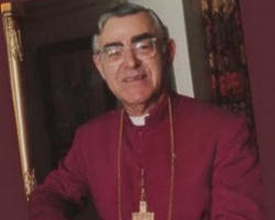 Image of (Msgr Graham Leonard) 'I have talked with many former priests from the Anglican world. Some have been able to enter Holy Orders, others have not. Yet, all of us who have made this journey, in some way, stand upon the shoulders of Msgr. Graham Leonard. We emptied our hands, humbled our hearts and surrendered ourselves to Holy Mother Church.He showed us the way.'