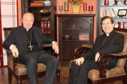 Image of Cardinal Schönborn and Father Pavone.