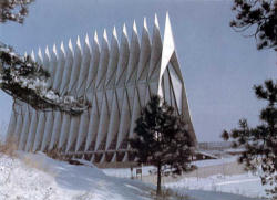 Image of U.S. Air Force Academy Chapel.