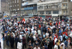 Image of Monday  in Kirkuk Christians held a day of fasting. At 5 pm, they took take part in a prayer vigil.