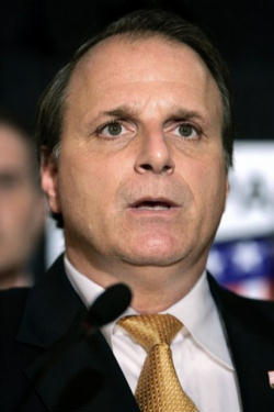 Image of Congressman Eric Massa, resigned from office Monday night claiming that Democrat leaders pressured him to resign because he intended to vote 
