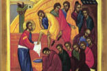 Image of The Lord prays to the Father for the Church. She is born of the prayer of Jesus and through the preaching of the Apostles, who make known God´s name and introduce men and women into the fellowship of love with God.