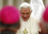 Image of Pope Benedict XVI addresses the bishops of Portugal.