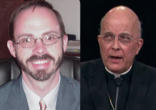 Image of John Allen of the National Catholic Reporter and Francis Cardinal George.