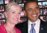 Image of President Barack Obama and Cecile Richards of Planned Parenthood