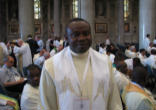 Image of Father Michael Quintana was ordained on September 29, 2000, the feast of the Archangels Michael, Gabriel and Raphael.  He is missionary priest for the Saint Lorenzo Ruiz Mission Society.  As a Pilipino priest his biggest challenge is how to bring the message of the Gospel to the Chinese immigrants that he serves.  