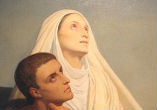 Image of St. Monica with her son, St. Augustine, for whom she prayed over a period of seventeen years.