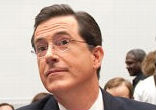 Image of Stephen Colbert testifying on US farm workers before the Subcommittee on Immigration, Citizenship, Refugee, Border Security, and International Law on Capitol Hill in Washington, DC, September 24, 2010. 

Photo by Saul Loeb/AFP/Getty Images