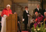 Image of Pope Benedict XVI addressing leaders of British Society