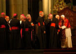 Image of Pope Benedict greeting Bishops from Brazil