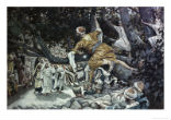 Image of As Jesus passed by, he noticed Zacchaeus perched above the crowd and called him by name.