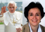 Image of Pope Benedict XVI and Prof. Salomé Adroher Biosca