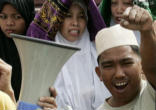 Image of Pictured: Muslim extremists in the Philippines. For Father Mariani (PIME), the full churches are a sign that there is still a lot of hope among people.


