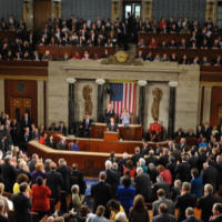 Image of President Obama addressing both Houses of Congress in the 2011 State of the Union Address 