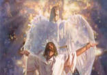Image of In the New Testament the angels are integral to the mystery of the Incarnation. They are present to give God's message of the incarnation, first to the Blessed Virgin Mary, then to Zachariah, then to Joseph, finally to the shepherds.