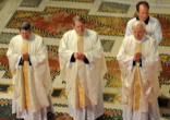 Image of The first three priests of the first Anglican Ordinariate, established in the United Kingdom